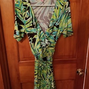 Lilly Pulitzer cotton wrap dress